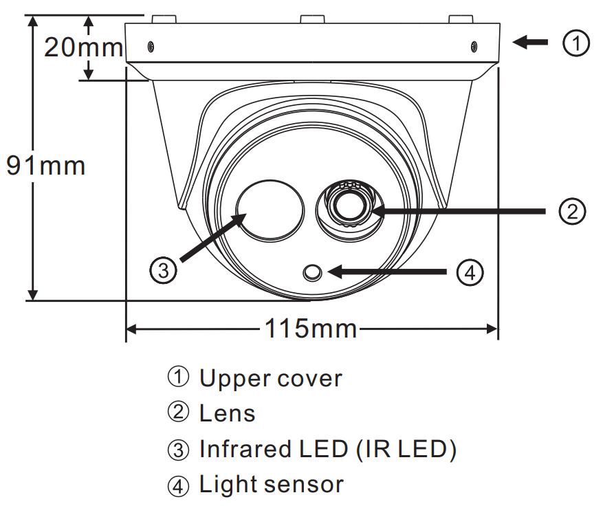 LILIN IP Turret Camera 1080P