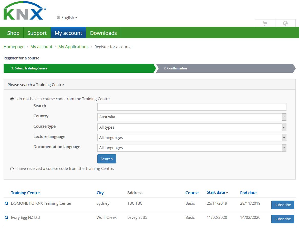 knx booking image